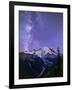 Washington, White River Valley Looking Toward Mt. Rainier on a Starlit Night with the Milky Way-Gary Luhm-Framed Photographic Print