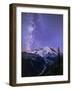 Washington, White River Valley Looking Toward Mt. Rainier on a Starlit Night with the Milky Way-Gary Luhm-Framed Photographic Print