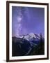 Washington, White River Valley Looking Toward Mt. Rainier on a Starlit Night with the Milky Way-Gary Luhm-Framed Photographic Print