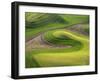 Washington, Whitman County. Aerial Photography in the Palouse Region of Eastern Washington-Julie Eggers-Framed Photographic Print