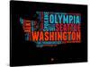 Washington Word Cloud 1-NaxArt-Stretched Canvas