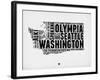 Washington Word Cloud 2-NaxArt-Framed Art Print