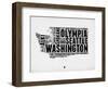 Washington Word Cloud 2-NaxArt-Framed Art Print