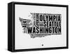 Washington Word Cloud 2-NaxArt-Framed Stretched Canvas