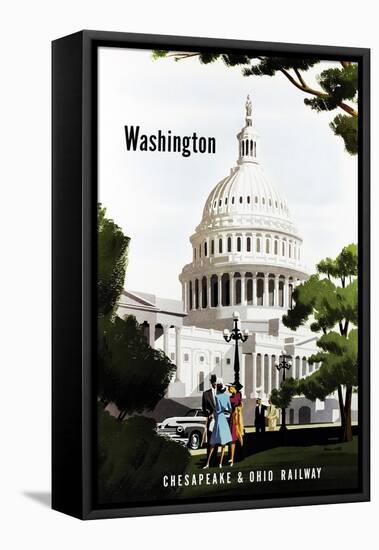 Washington-Bern Hill-Framed Stretched Canvas