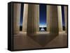 Washinton Monument at Sunset, Viewed from the Lincoln Memorial-Stocktrek Images-Framed Stretched Canvas