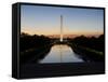 Washinton Monument at Sunset, Washinton D.C., USA-Stocktrek Images-Framed Stretched Canvas