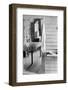 Washstand in the dog run and kitchen of sharecropper a cabin in Hale County, Alabama, c.1936-Walker Evans-Framed Photographic Print