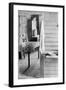 Washstand in the dog run and kitchen of sharecropper a cabin in Hale County, Alabama, c.1936-Walker Evans-Framed Photographic Print
