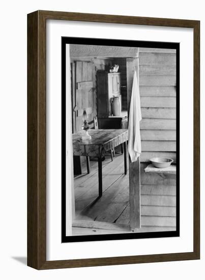 Washstand in the Dog Run and Kitchen-Walker Evans-Framed Art Print