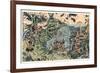 Washu Nyoirindo Kassen-Kubo Shunman-Framed Giclee Print