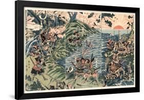Washu Nyoirindo Kassen-Kubo Shunman-Framed Giclee Print