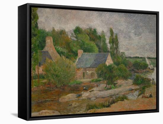 Washwomen in Pont-Aven, 1886-Paul Gauguin-Framed Stretched Canvas