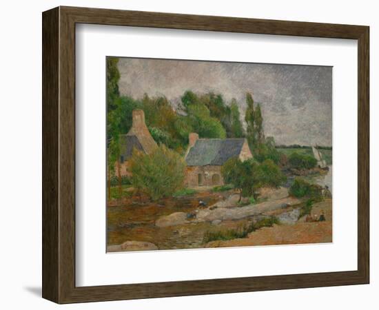 Washwomen in Pont-Aven, 1886-Paul Gauguin-Framed Giclee Print