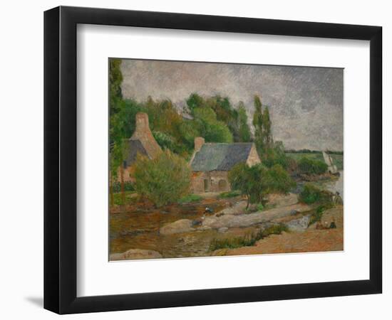 Washwomen in Pont-Aven, 1886-Paul Gauguin-Framed Giclee Print