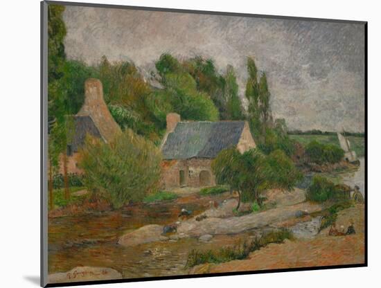 Washwomen in Pont-Aven, 1886-Paul Gauguin-Mounted Giclee Print