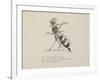 Wasp Playing the Flute From a Collection Of Poems and Songs by Edward Lear-Edward Lear-Framed Giclee Print