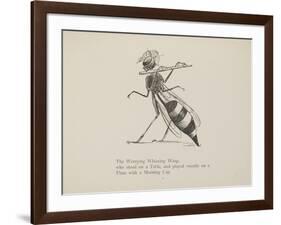 Wasp Playing the Flute From a Collection Of Poems and Songs by Edward Lear-Edward Lear-Framed Giclee Print