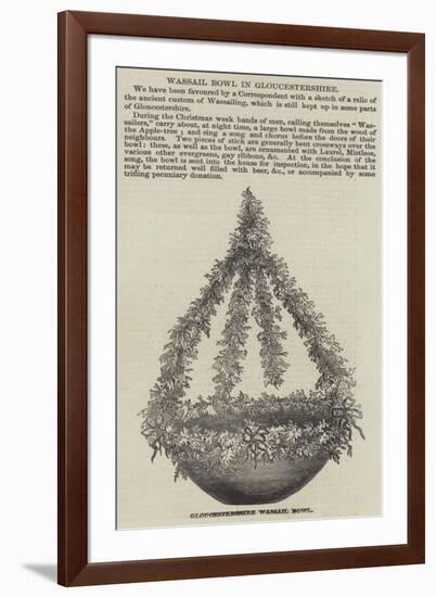 Wassail Bowl in Gloucestershire-null-Framed Giclee Print