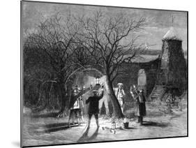 Wassailing Apple Trees with Hot Cider in Devonshire on Twelfth Eve, 1861-null-Mounted Giclee Print