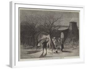 Wassailing Apple-Trees with Hot Cider in Devonshire on Twelfth Eve-null-Framed Giclee Print