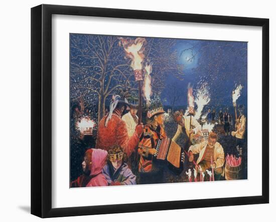Wassailing in Herefordshire, 1995-Huw S. Parsons-Framed Giclee Print
