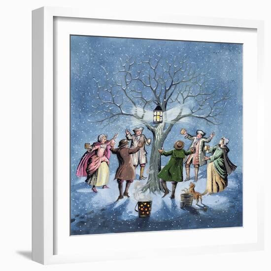 Wassailing the Apple Trees-Pauline Baynes-Framed Giclee Print