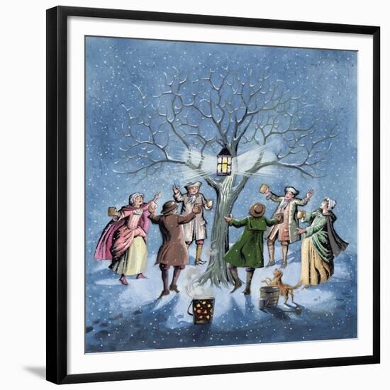 Wassailing the Apple Trees-Pauline Baynes-Framed Giclee Print