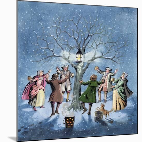 Wassailing the Apple Trees-Pauline Baynes-Mounted Giclee Print