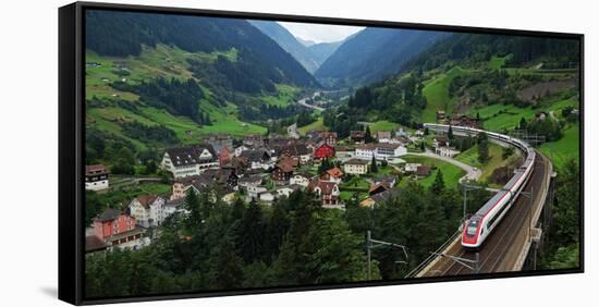 Wassen, Gotthard, Canton of Uri, Swirtzerland, Europe-Hans-Peter Merten-Framed Stretched Canvas