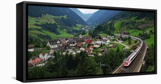 Wassen, Gotthard, Canton of Uri, Swirtzerland, Europe-Hans-Peter Merten-Framed Stretched Canvas