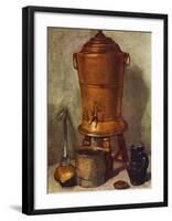 Wasserbehalter-Jean-Baptiste Simeon Chardin-Framed Art Print