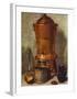 Wasserbehalter-Jean-Baptiste Simeon Chardin-Framed Art Print
