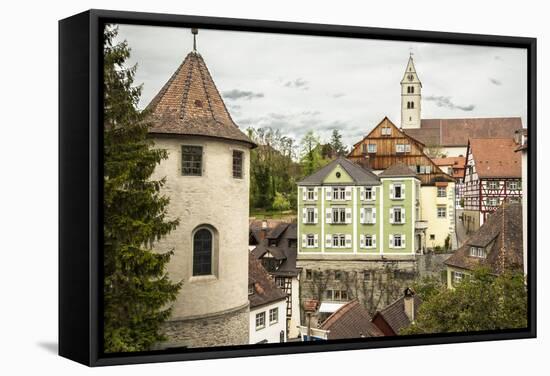 Wasserburg, on Lake Constance, Germany-Sheila Haddad-Framed Stretched Canvas