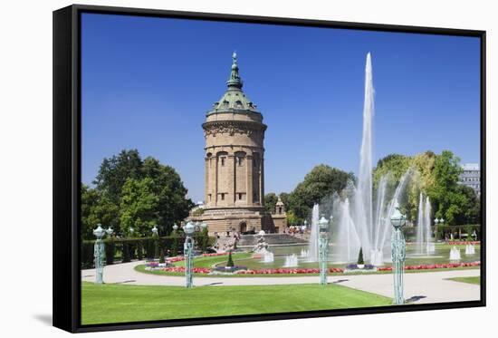 Wasserturm (Water Tower), Mannheim, Baden Wurttemberg, Germany, Europe-Markus-Framed Stretched Canvas