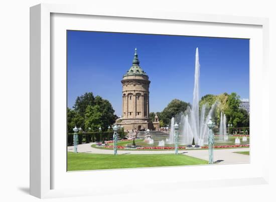 Wasserturm (Water Tower), Mannheim, Baden Wurttemberg, Germany, Europe-Markus-Framed Photographic Print