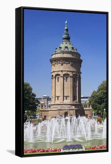 Wasserturm (Water Tower), Mannheim, Baden Wurttemberg, Germany, Europe-Markus-Framed Stretched Canvas