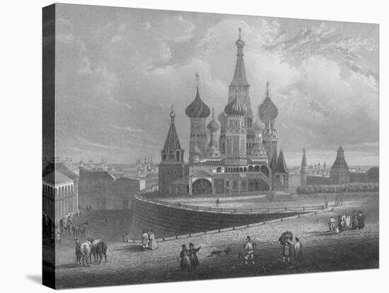 Wassili Blagennoi or the Cathedral of St. Basil Moscow, c1850-Albert Henry Payne-Stretched Canvas