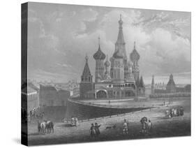 Wassili Blagennoi or the Cathedral of St. Basil Moscow, c1850-Albert Henry Payne-Stretched Canvas