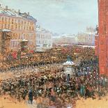 Mass Demonstration in Moscow in 1917, 1917-Wassily Meshkov-Giclee Print
