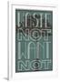 Waste Not Want Not-null-Framed Art Print