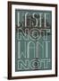 Waste Not Want Not-null-Framed Art Print