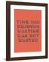 Wasting Time-null-Framed Giclee Print