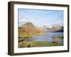 Wastwater with Wasdale Head and Great Gable, Lake District National Park, Cumbria, England-Roy Rainford-Framed Photographic Print