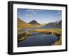 Wastwater, Yewbarrow, Great Gable and Scafell Pike in the Distance, Wasdale, Lake District National-James Emmerson-Framed Photographic Print