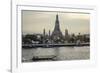 Wat Arun and Chao Phraya River, Bangkok, Thailand-Andrew Taylor-Framed Photographic Print