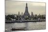 Wat Arun and Chao Phraya River, Bangkok, Thailand-Andrew Taylor-Mounted Photographic Print