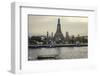 Wat Arun and Chao Phraya River, Bangkok, Thailand-Andrew Taylor-Framed Photographic Print