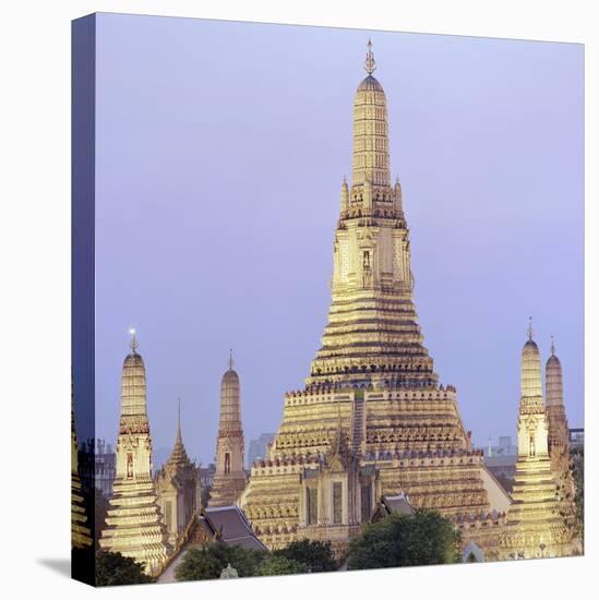 Wat Arun Buddhist temple-Martin Puddy-Stretched Canvas