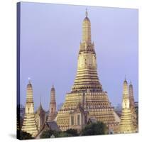 Wat Arun Buddhist temple-Martin Puddy-Stretched Canvas